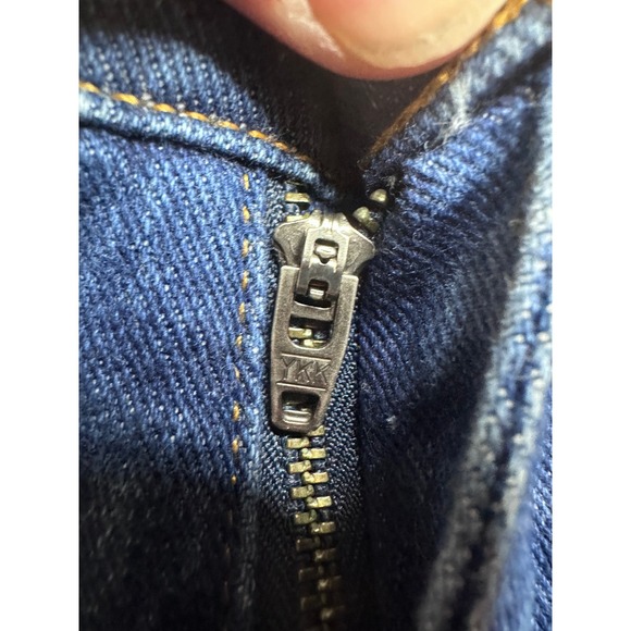 Style & Co Straight Leg Jeans Womens 6 Dark Wash Blue Denim High Rise Zipper Fly - Picture 6 of 13